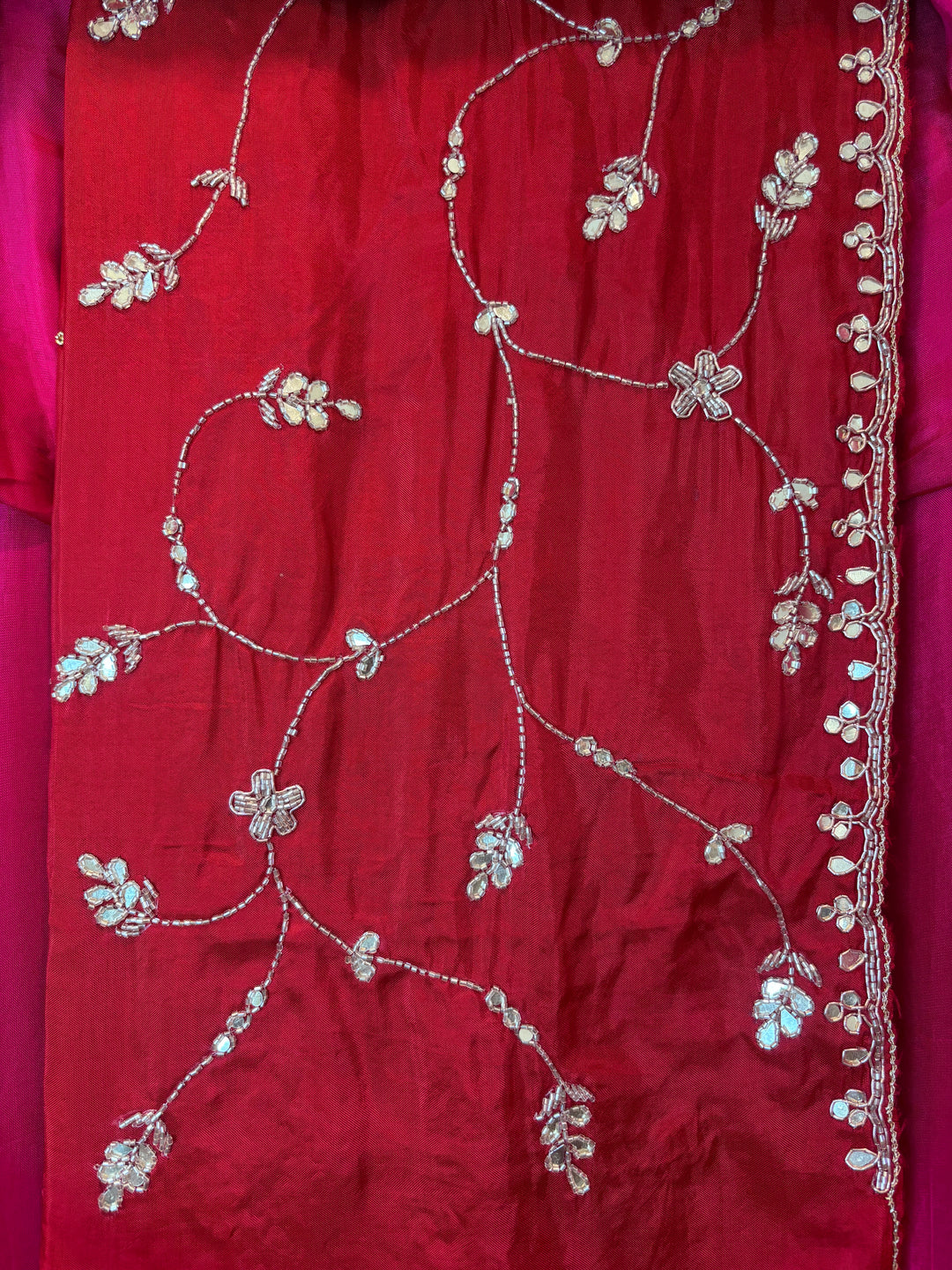Aaliya – Silk Ombre Mirror Cutdana Ensemble DBPJK103