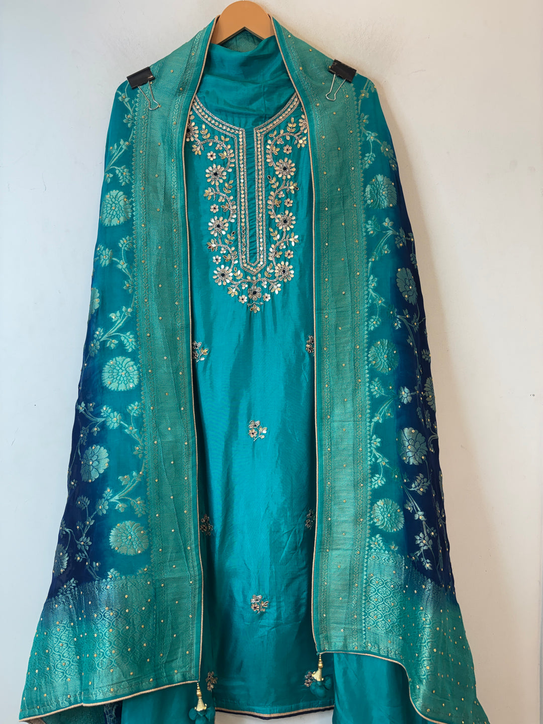 Aaliya – Silk Ombre Mirror Cutdana Ensemble DBPJK102