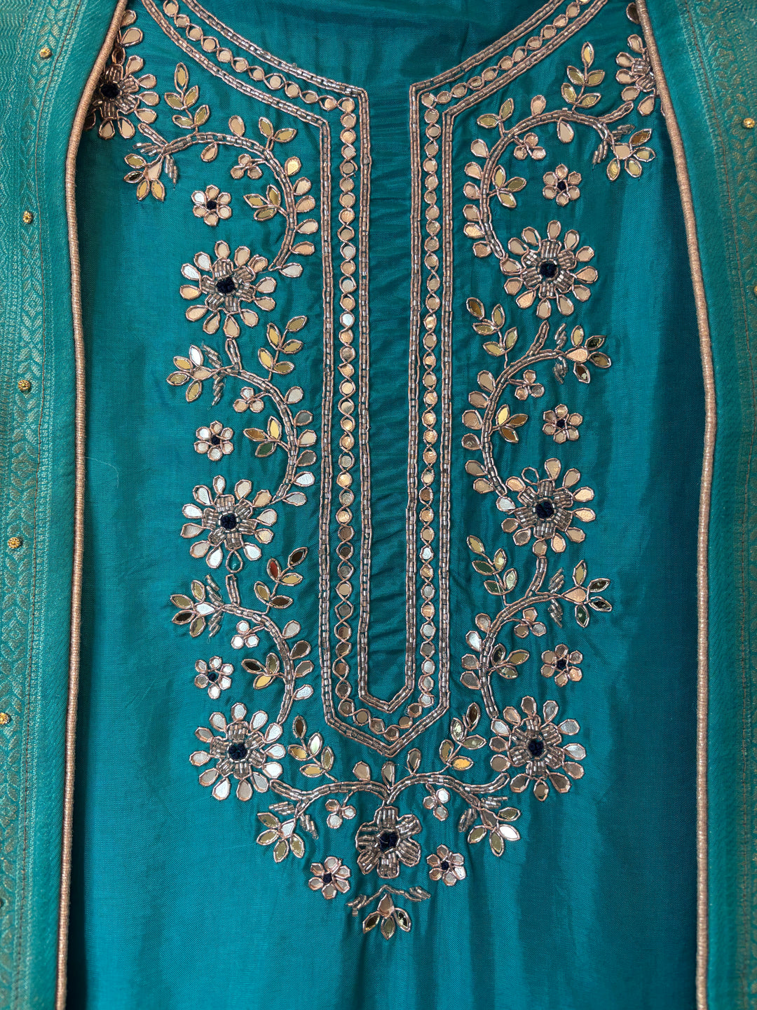 Aaliya – Silk Ombre Mirror Cutdana Ensemble DBPJK102