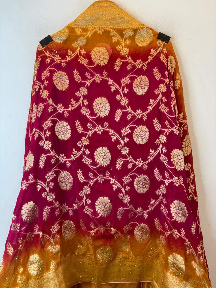 Aaliya – Silk Ombre Mirror Cutdana Ensemble DBPJK101