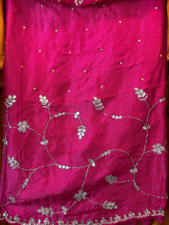 Aaliya – Silk Ombre Mirror Cutdana Ensemble DBPJK101