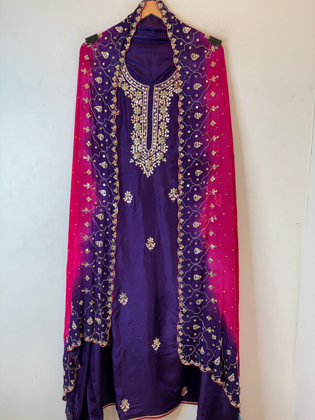 Mahira – Silk Cutdana Dabka Mirror Ensemble DBPBB03