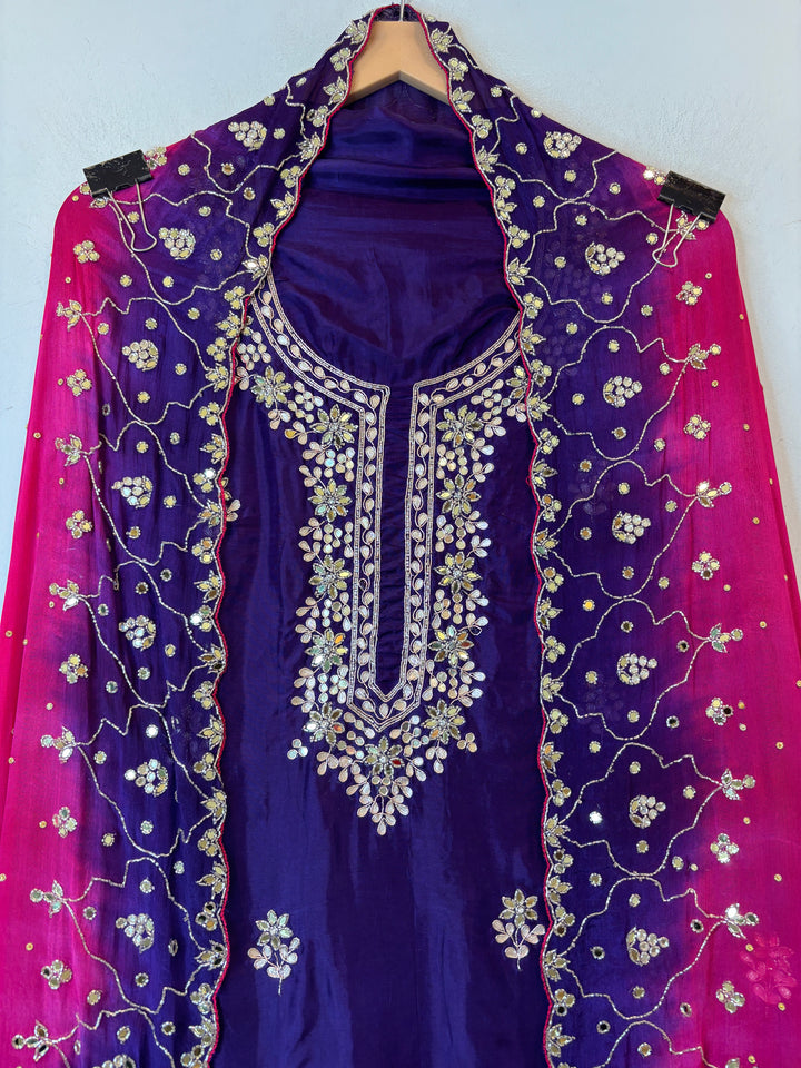 Mahira – Silk Cutdana Dabka Mirror Ensemble DBPBB03