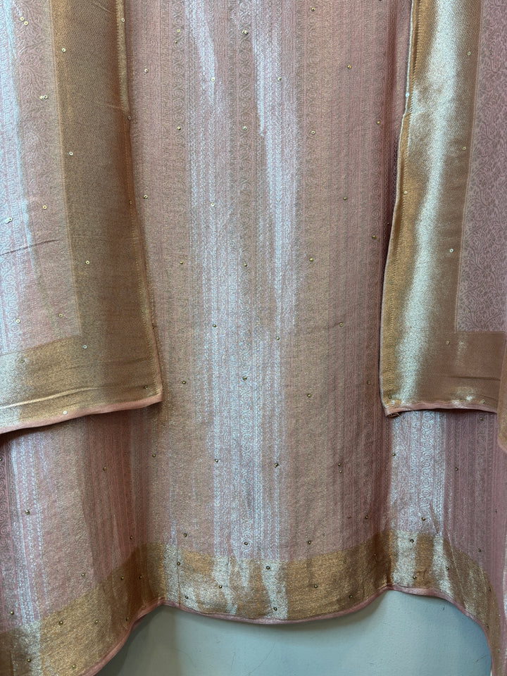 Aarohi – Tissue Brocade Cutdana Pearl Ensemble DBPKV01