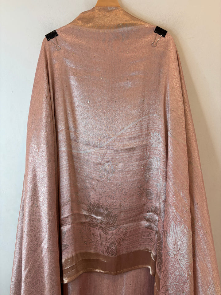 Aarohi – Tissue Brocade Cutdana Pearl Ensemble DBPKV01