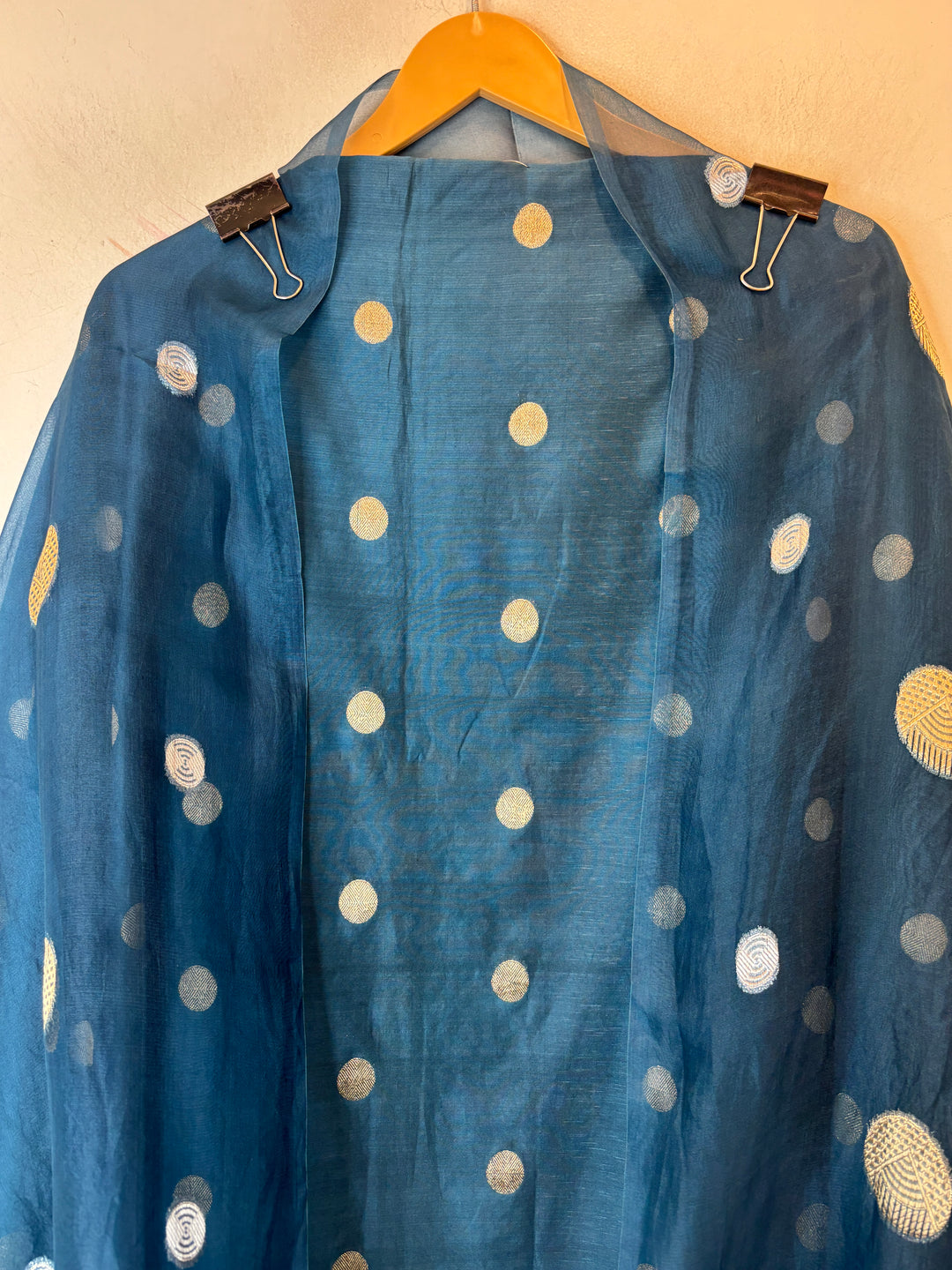 Ruhani – Teal Blue Pure Silk Maheshwari Zari Woven Ensemble DBPRO07