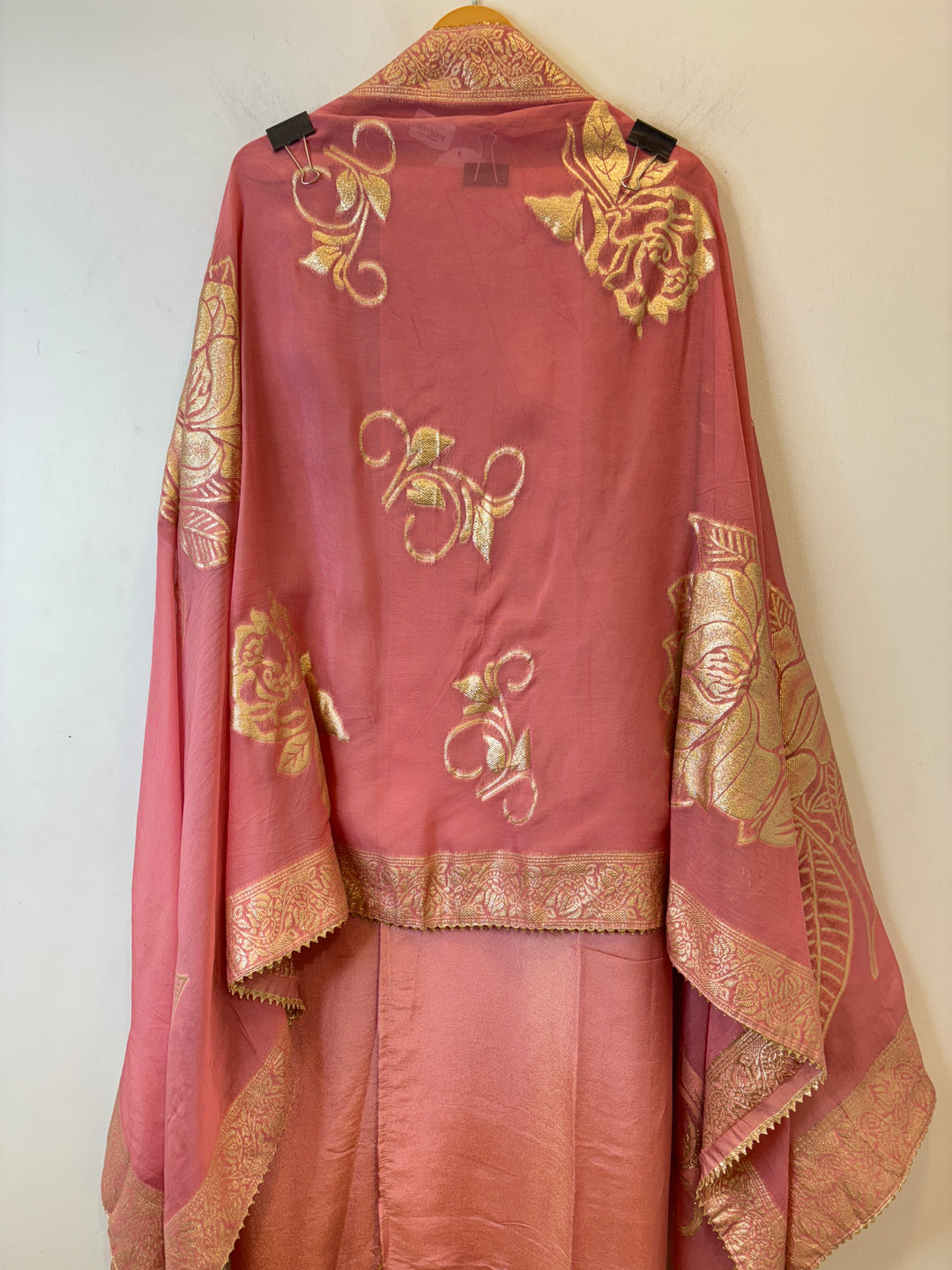 Ziya – Tissue Shimmer Suit with Banarasi Organza Dupatta