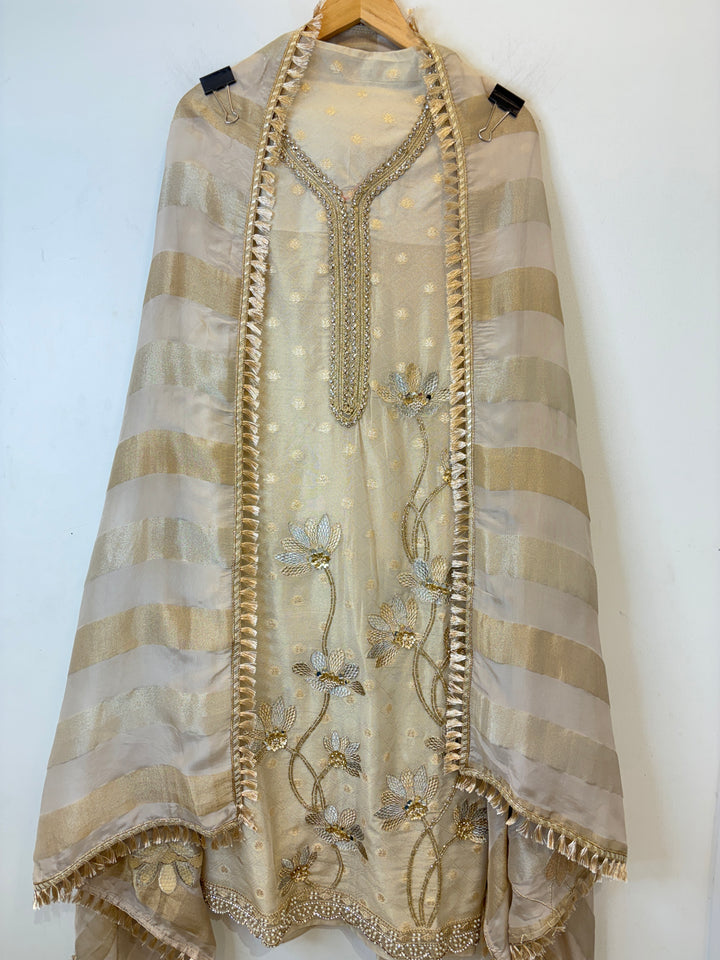 Elara – Zari Mirror Tissue Suit