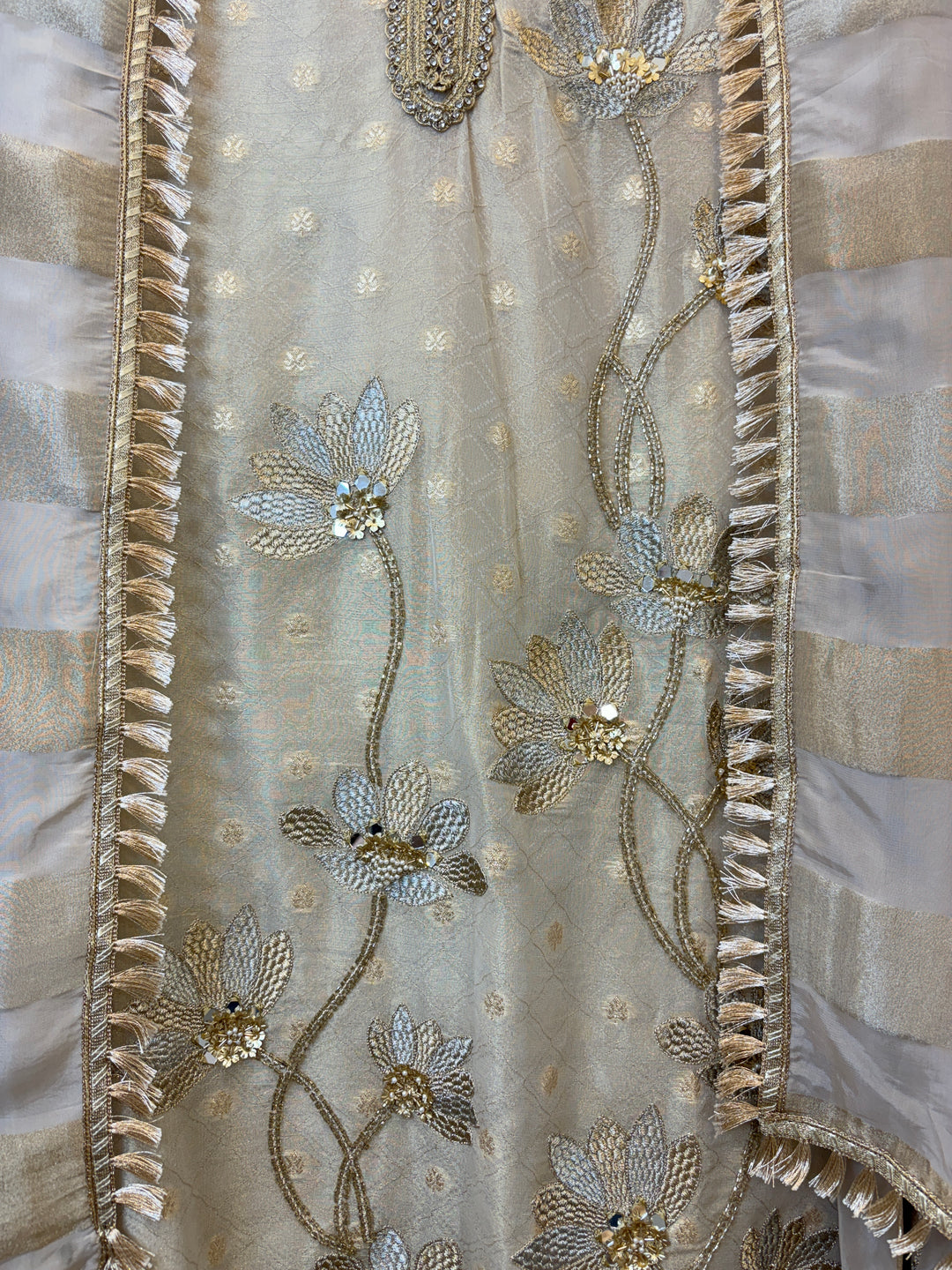Elara – Zari Mirror Tissue Suit