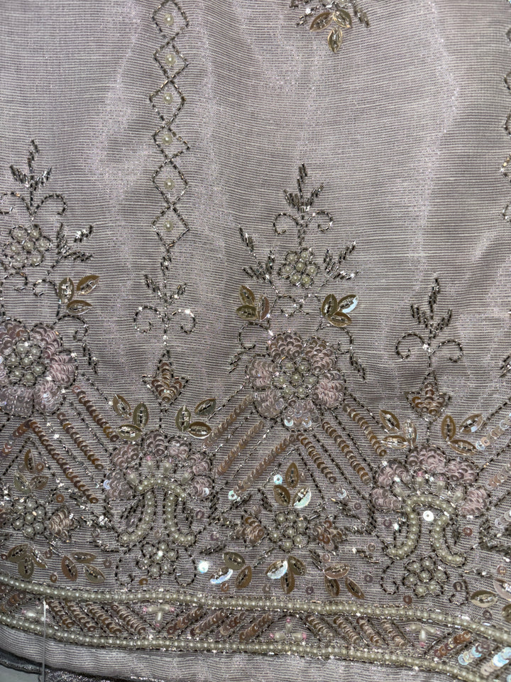 Reha – Pearl Handworked Tissue Linen Suit