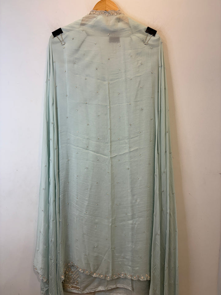 Reha – Pearl Handworked Tissue Linen Suit