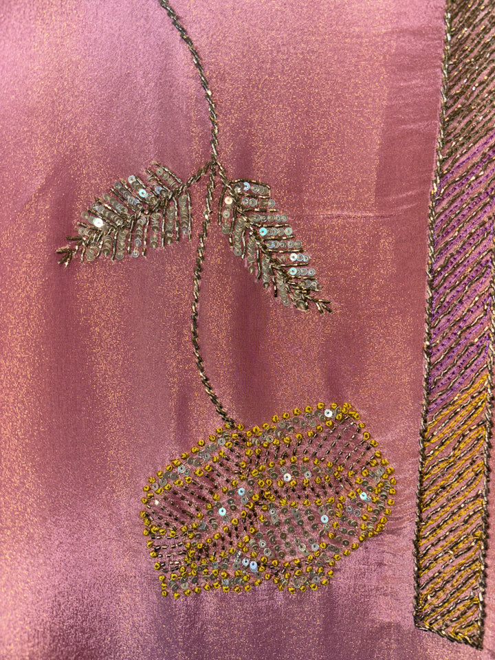 Ziya – Tissue Shimmer Suit with Banarasi Organza Dupatta