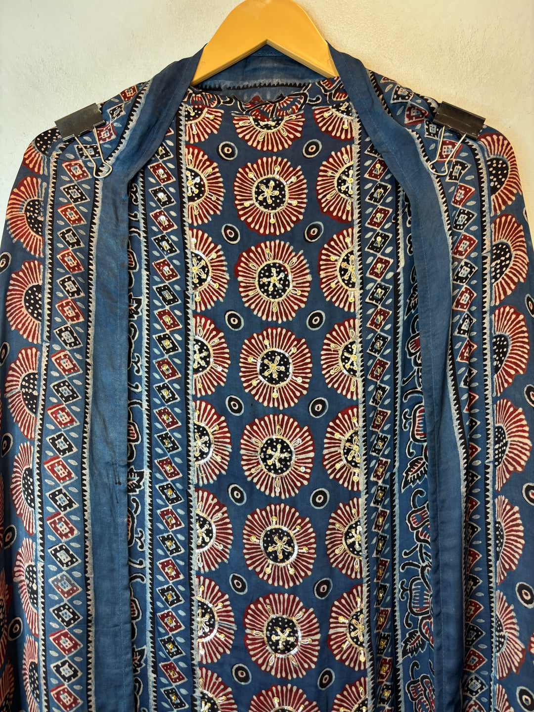 Mahira – Ajrakh Pearl &amp; Zardozi Embellished Ensemble