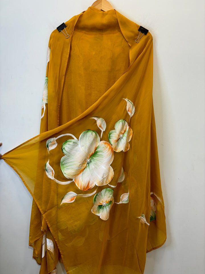 Noorain – Handpainted Organza Suit