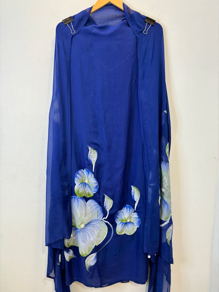 Noorain – Handpainted Organza Suit
