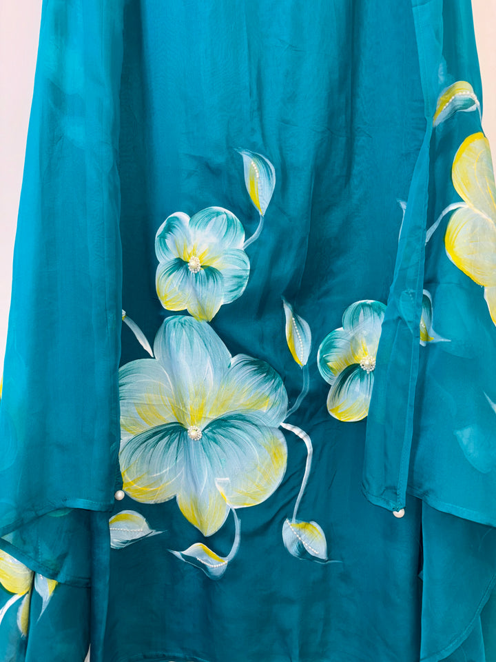 Noorain – Handpainted Organza Suit