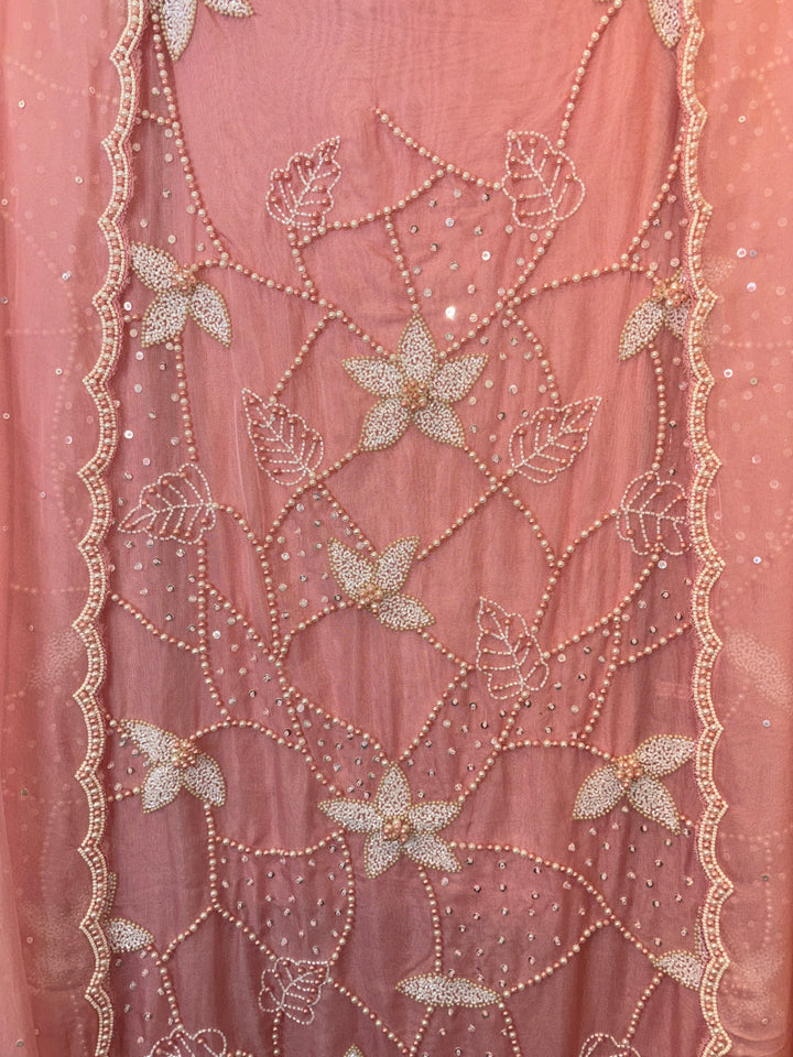 Meherun – Pearl Handworked Tissue Organza Suit