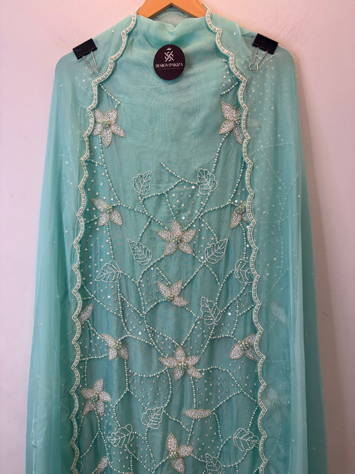 Meherun – Pearl Handworked Tissue Organza Suit