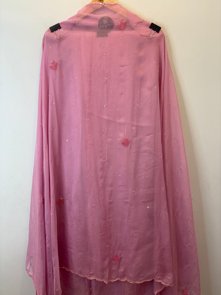 Nureh – Beaded Tissue Suit with Sequin Scalping
