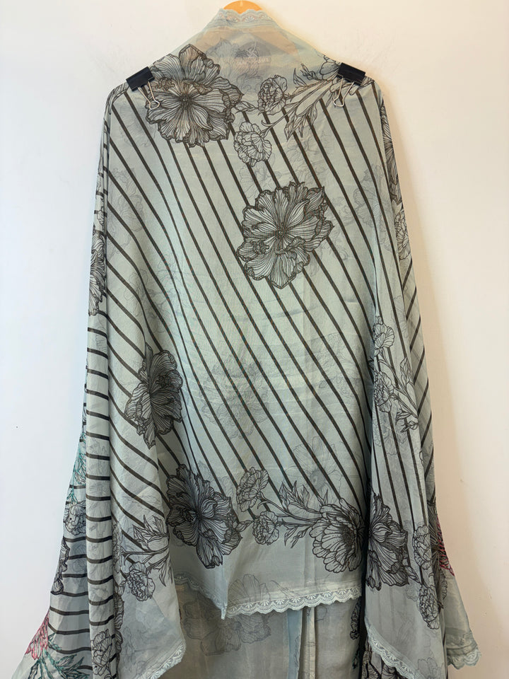 Raniya – Printed Tissue Suit with Embroidery Highlights