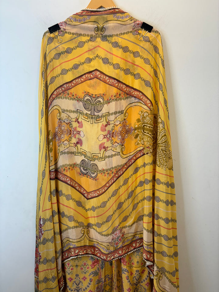 Zehra – Printed Crepe Suit with Handwork Highlights