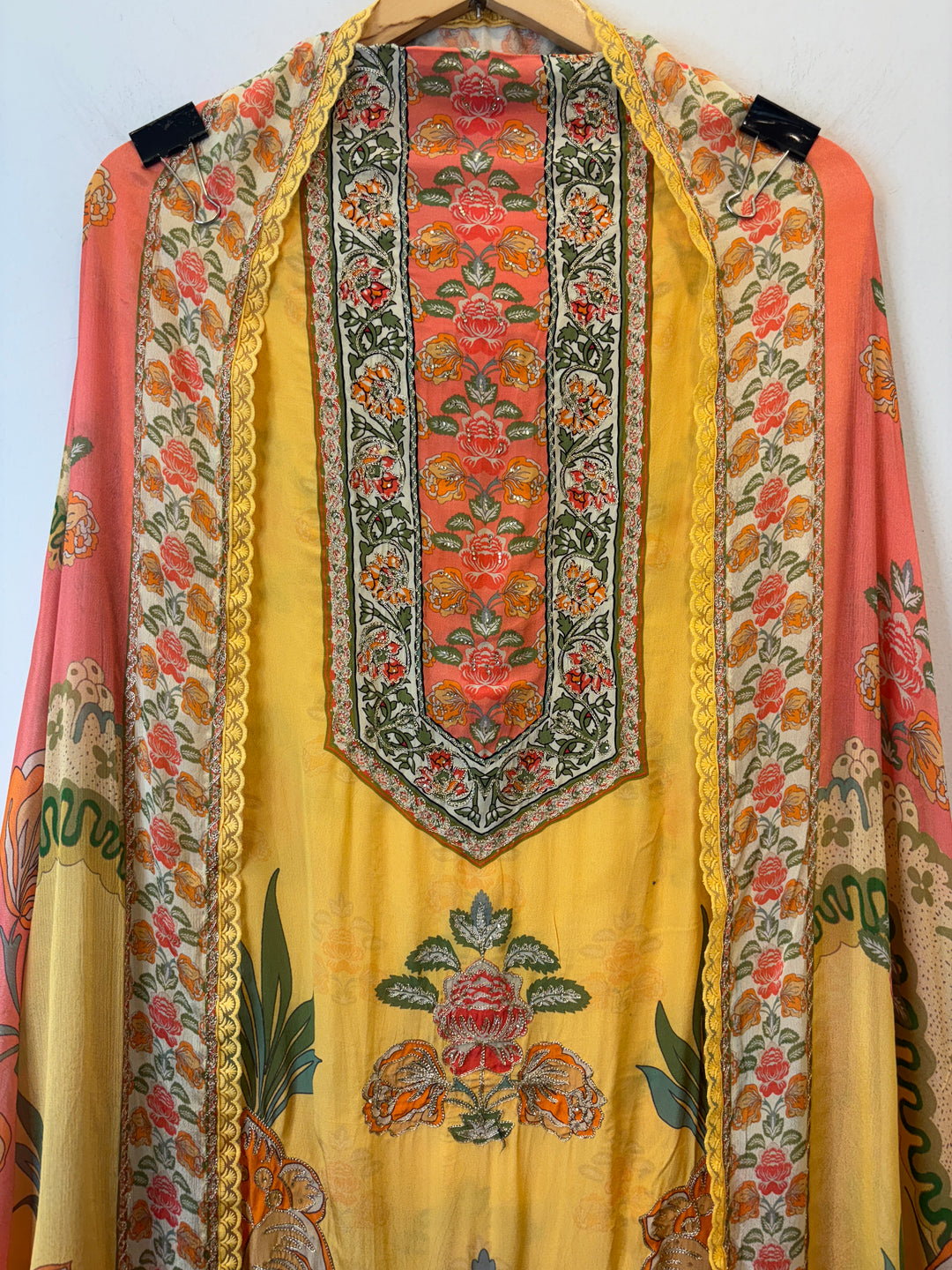 Samira – Printed Crepe Suit with Aari Work