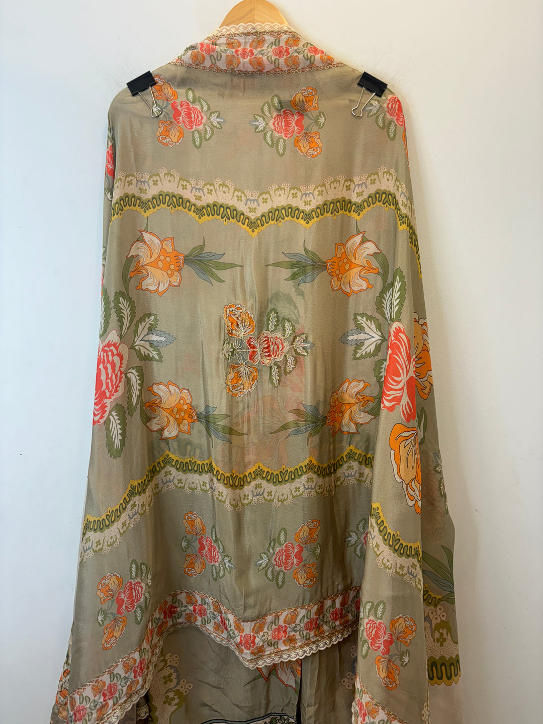 Samira – Printed Crepe Suit with Aari Work