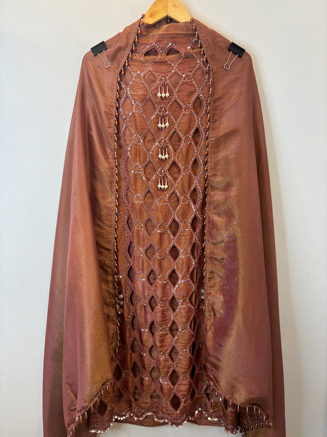 Aleen – Handworked Shimmer Tissue Suit