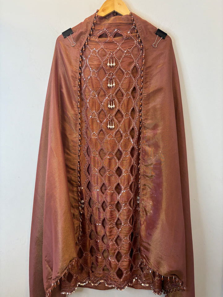 Aleen – Handworked Shimmer Tissue Suit