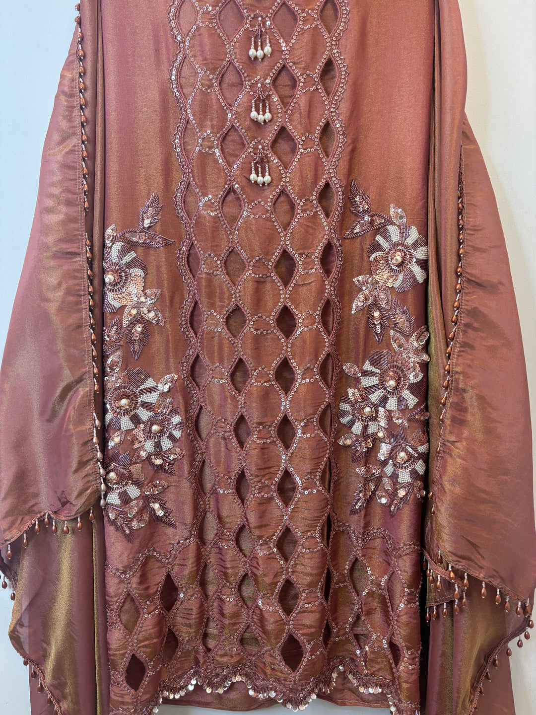 Aleen – Handworked Shimmer Tissue Suit