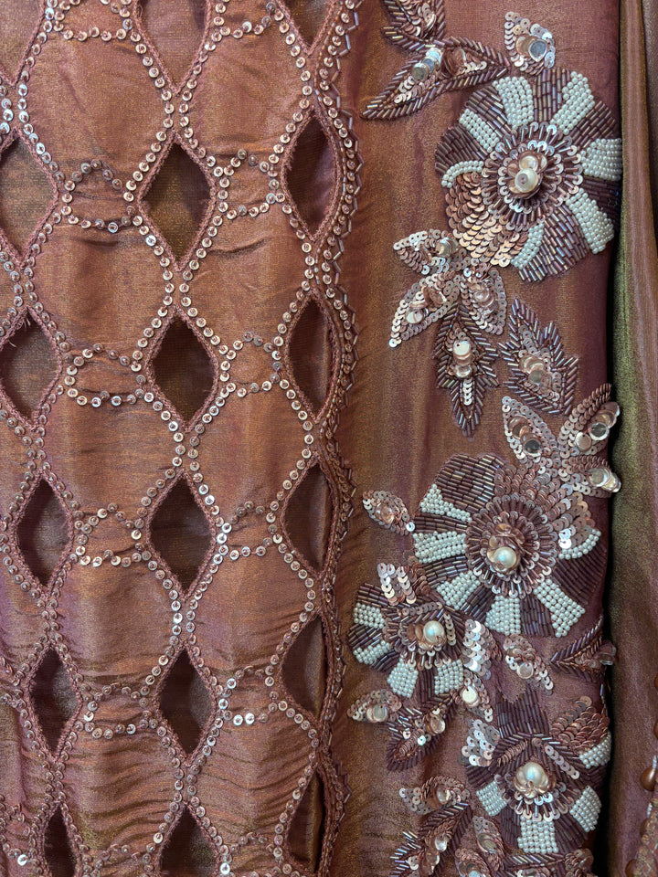 Aleen – Handworked Shimmer Tissue Suit