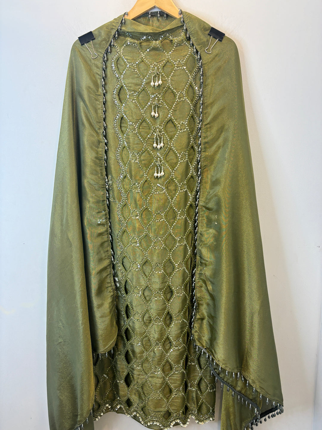 Aleen – Handworked Shimmer Tissue Suit