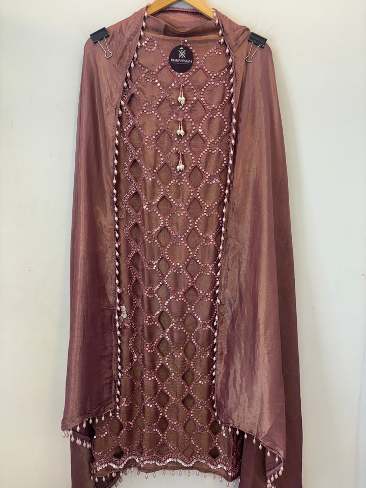 Aleen – Handworked Shimmer Tissue Suit