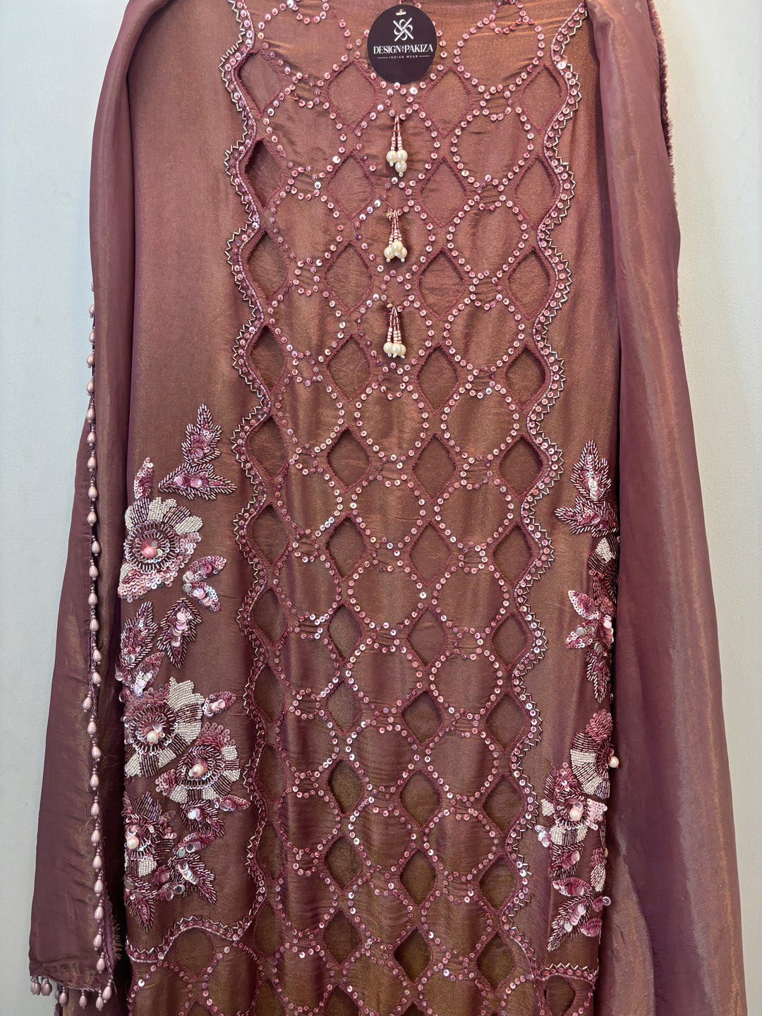 Aleen – Handworked Shimmer Tissue Suit