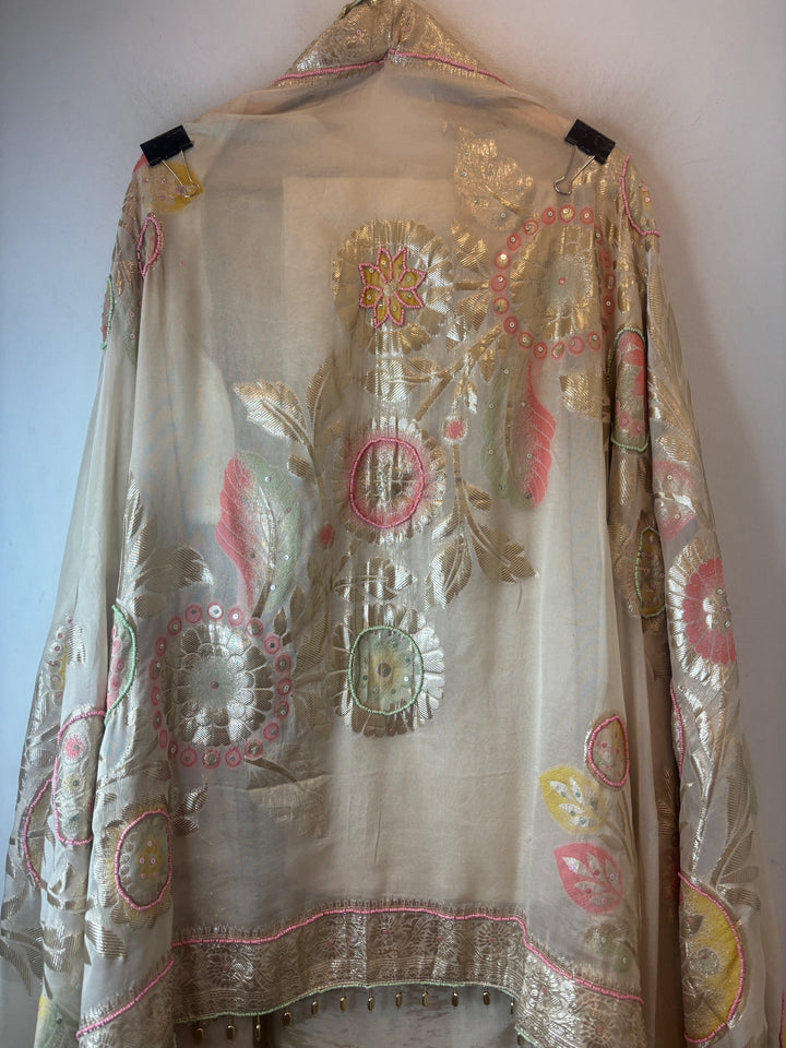 Aarisha – Shimmer Tissue Cutdana &amp; Mirror Work Ensemble