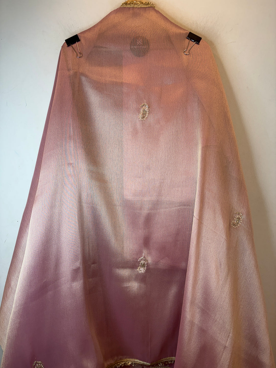 Zarmina – Giraffe Tissue Pearl &amp; Dabka Embellished Ensemble DBPHG13