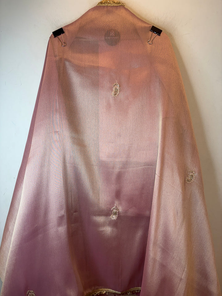 Zarmina – Giraffe Tissue Pearl &amp; Dabka Embellished Ensemble DBPHG13