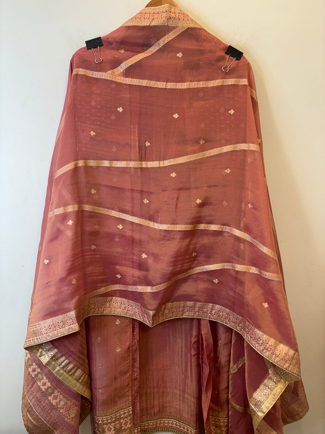Rimaya – Banarasi Tissue Suit with Dabka &amp; Dori Work