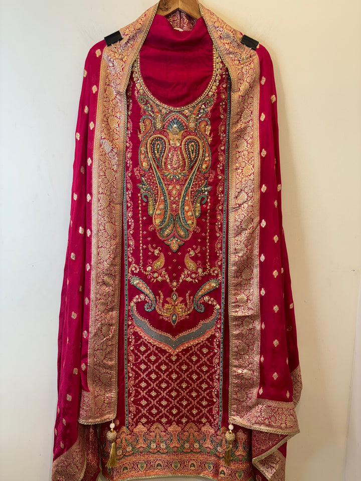 Amaira – Banarasi Upada &amp; Dola Silk Suit