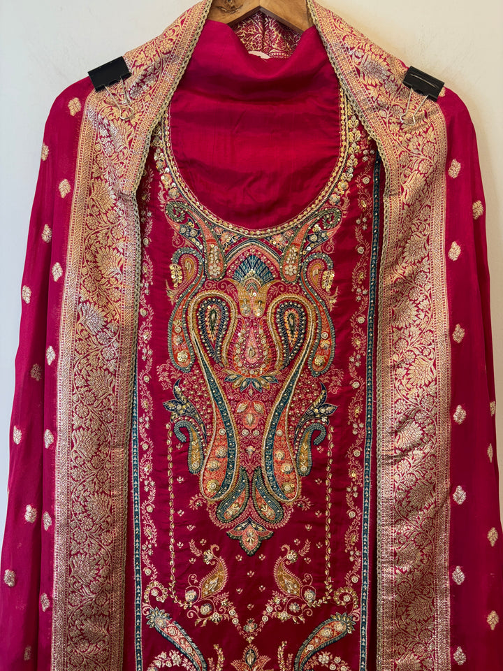Amaira – Banarasi Upada &amp; Dola Silk Suit