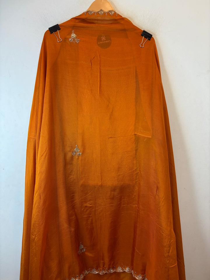 Zareena – Silk Organza Zardozi &amp; Dabka Embroidered Ensemble DBPJAM03