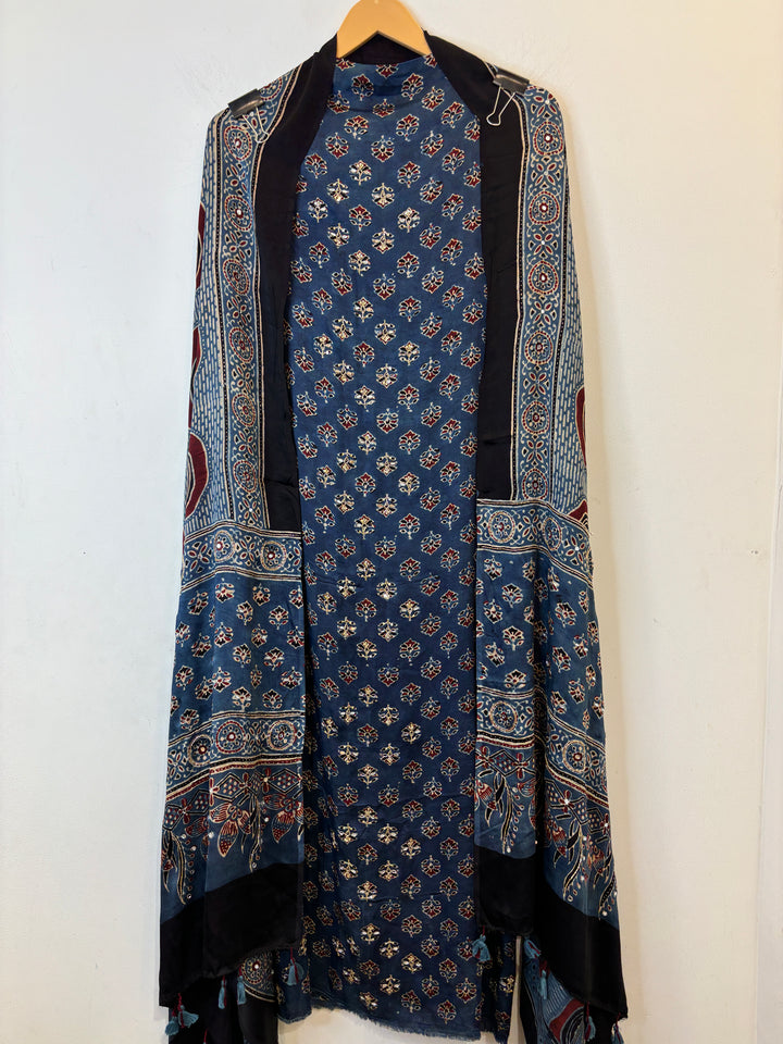 Abeer – Ajrak Print Modal Silk Set