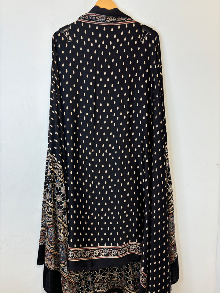 Ajrak Print Modal Silk Set