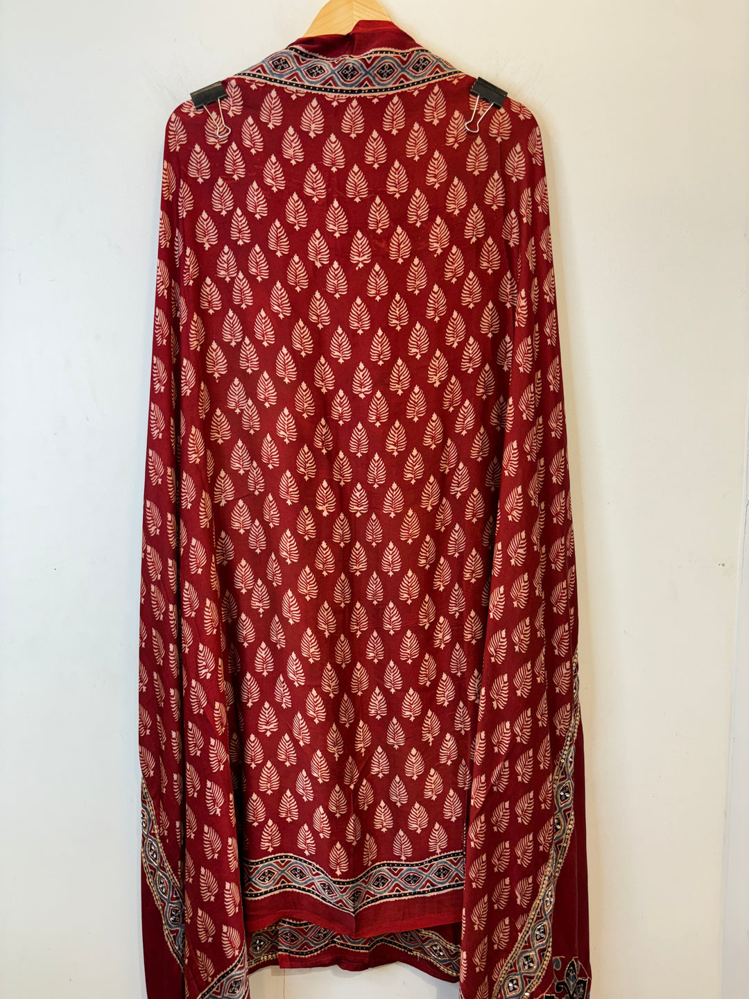 Ajrak Print Modal Silk Set