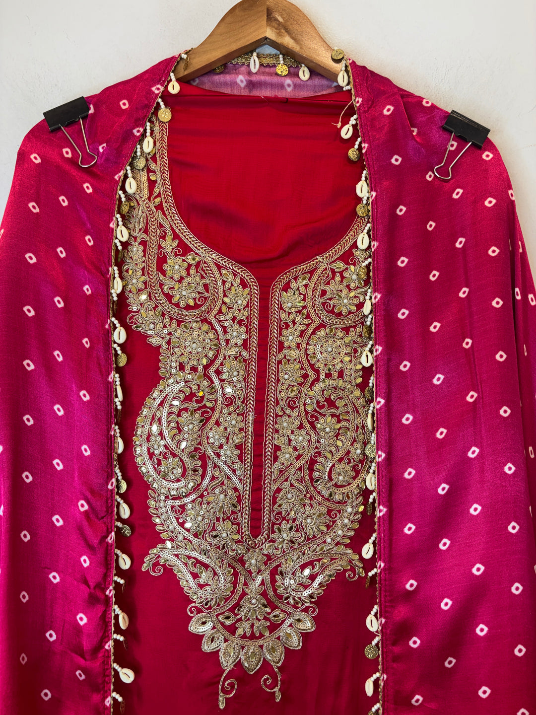 Aarohi – Satin Organza Dori &amp; Mirror Embroidered Ensemble DBPHIM01