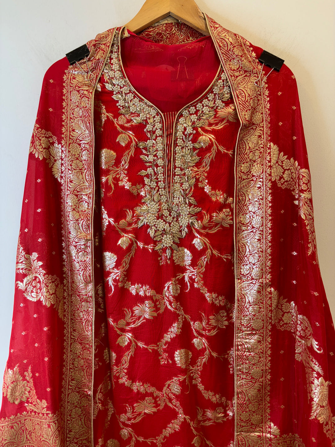 Ayat – Banarasi Organza Suit with Handwork