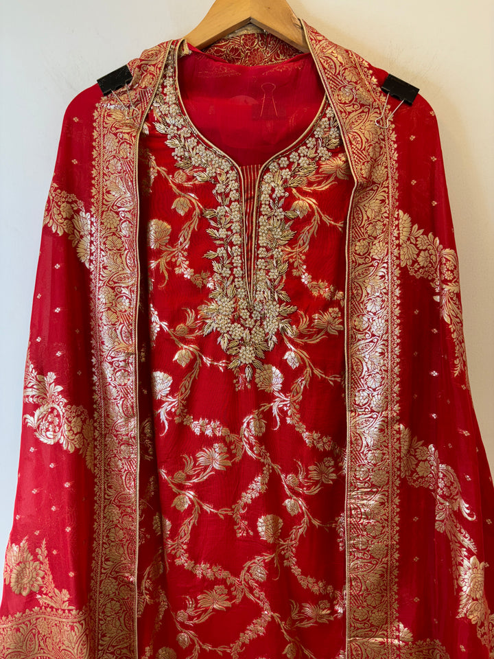 Ayat – Banarasi Organza Suit with Handwork