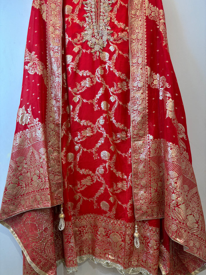 Ayat – Banarasi Organza Suit with Handwork