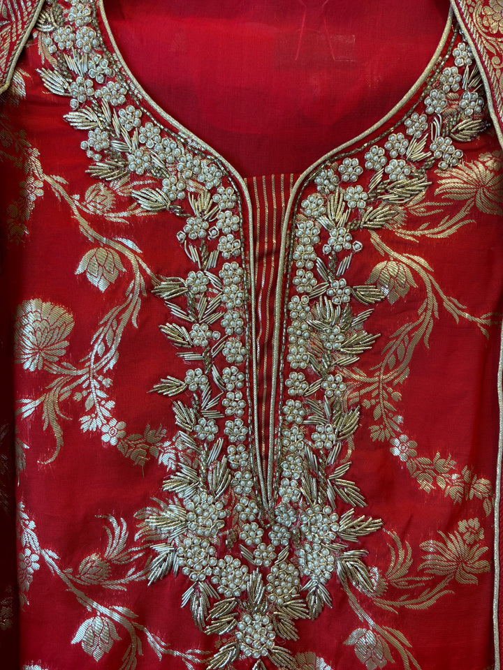 Ayat – Banarasi Organza Suit with Handwork