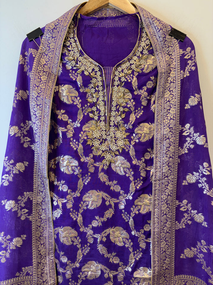 Ayat – Banarasi Organza Suit with Handwork